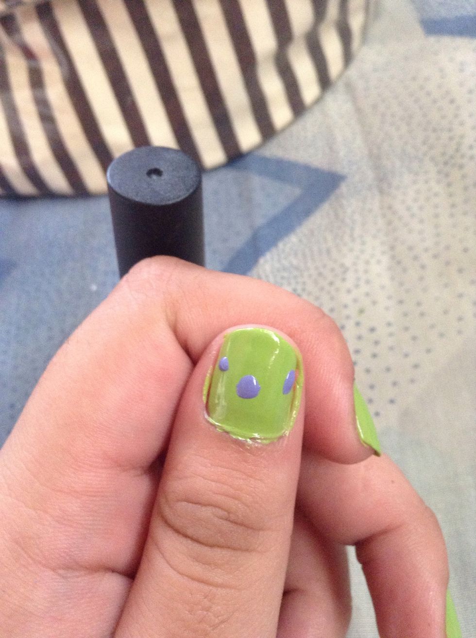 Make dots. It depends on your preference how many.