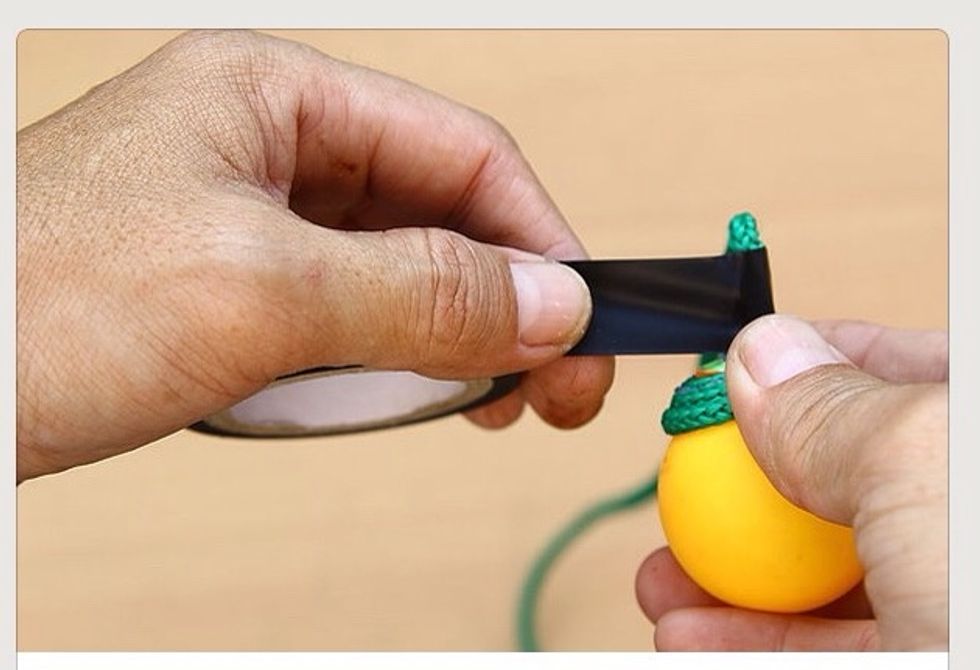 Make extra strong tie with tape