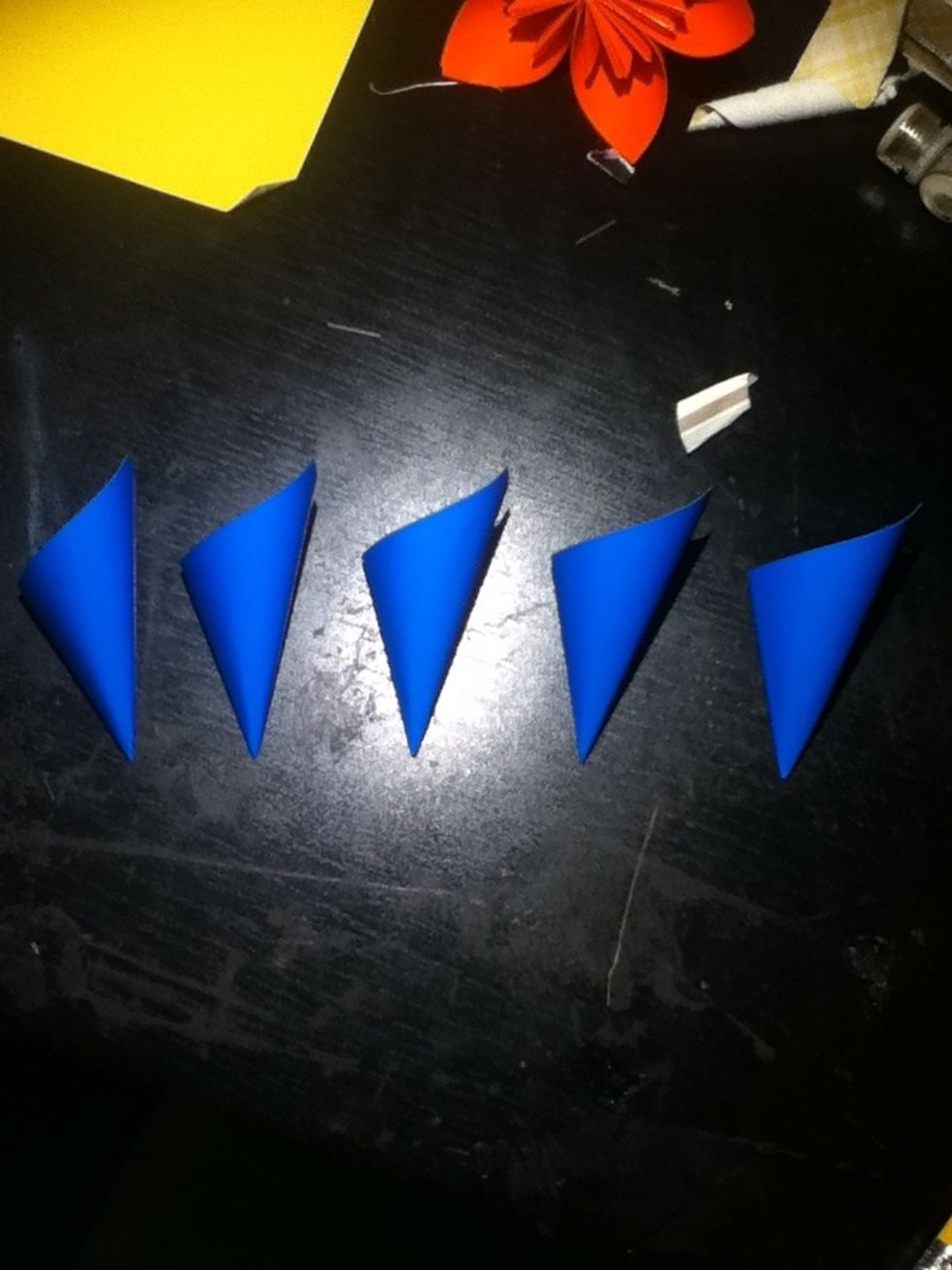 Make four more, so you have a total of five.