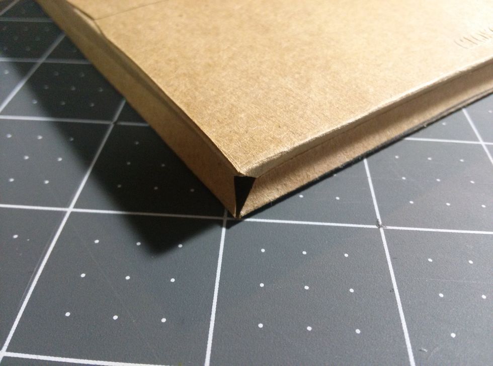 make gussets by creating a valley fold with the envelopes original edge.