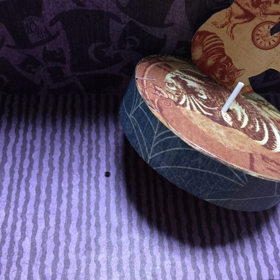 Make hole on the stage and put in,you can play a ground