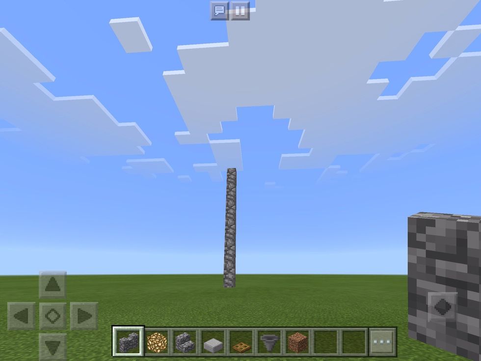 Make it 6 tall with stone walls