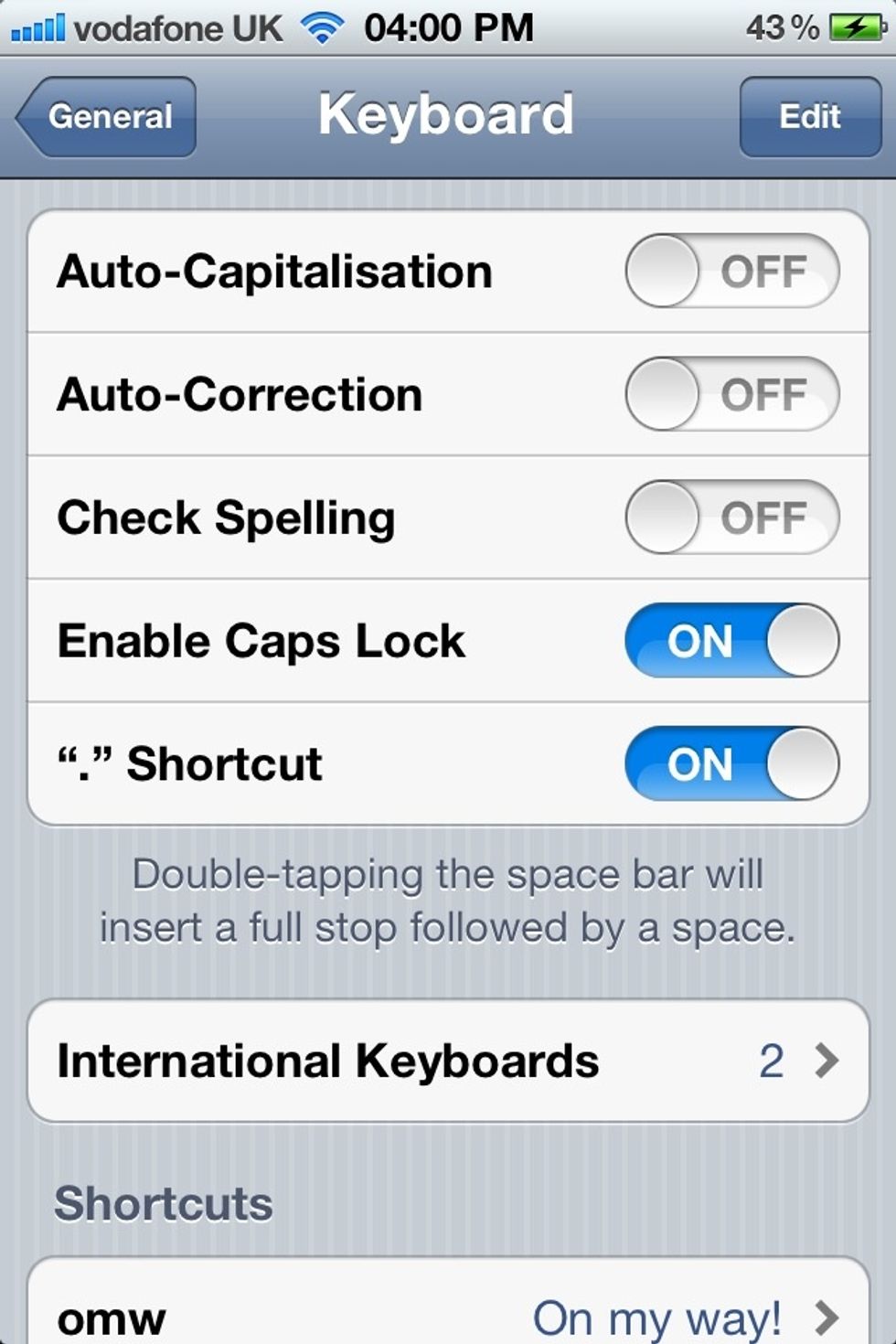 Make it off 'Check Spelling' (If you don't want it) (And you don't want your sentences to be on check your spelling automatically)