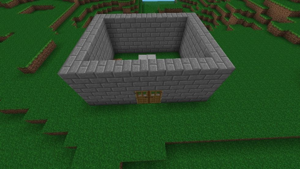 Make it so it is 4 high and add the double doors