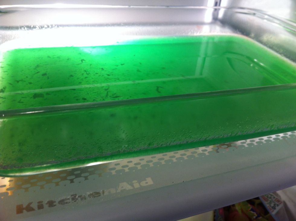 Make jello according to directions except for adding pineapple juice instead of cold water. Let set until jello thickens.