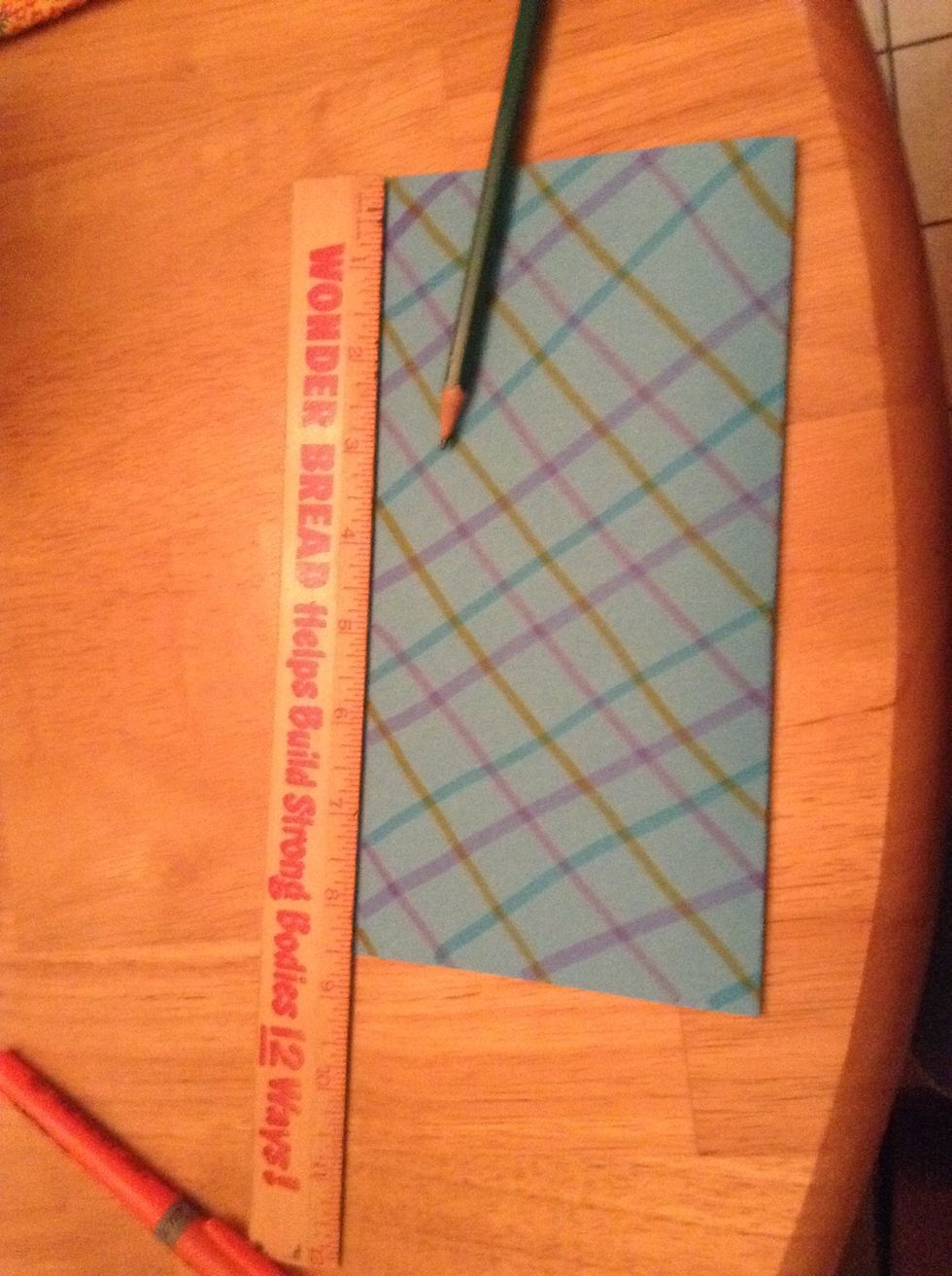 Make little hashes at every half inch