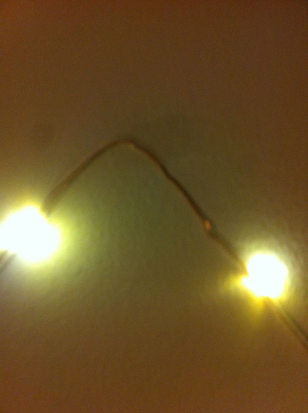 Make mountain peak shapes and tape.