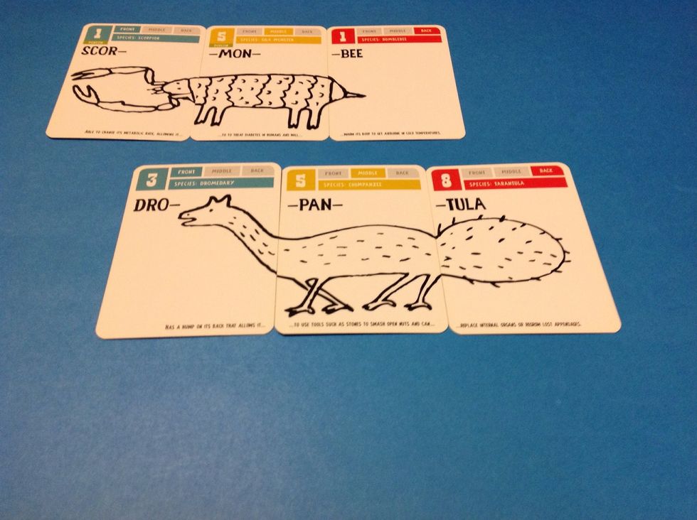 Make multiple creatures. Compare two and have the learner add up the points to determine the champion. Label the point total as the creature's "strength."