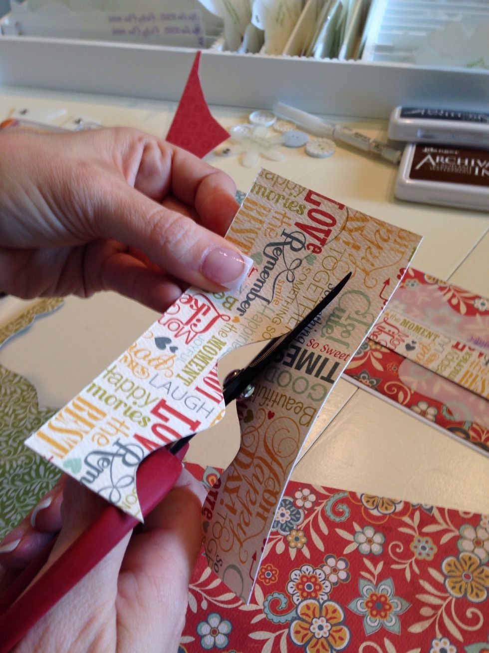 Make one cut up the center.