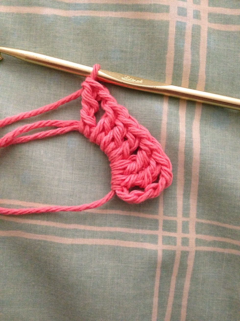 Make one triple crochet stitch.