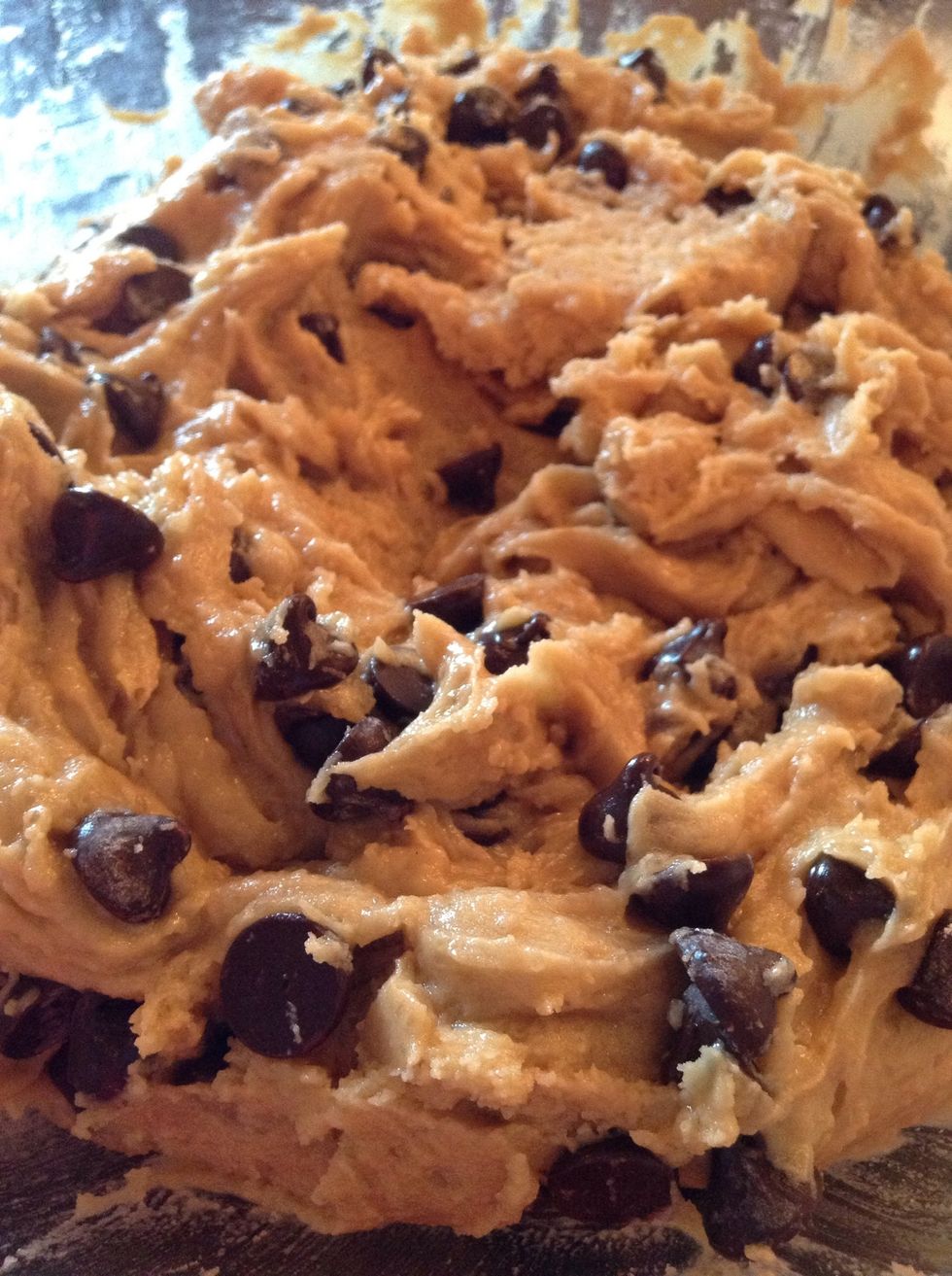 Make or buy chocolate chip cookie dough.