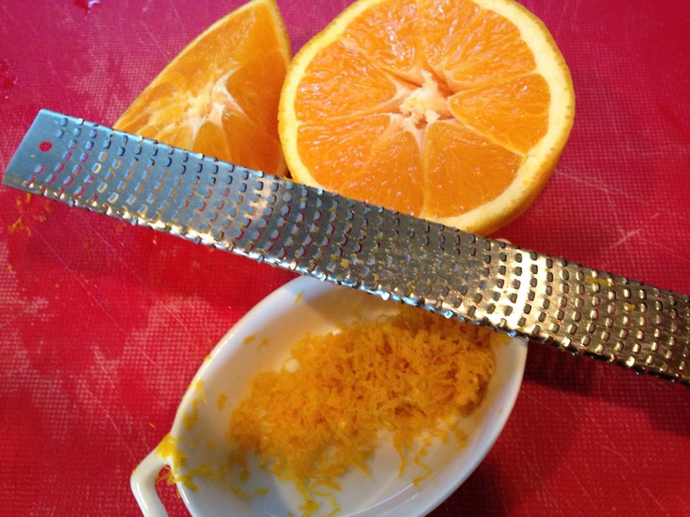 Make orange zest