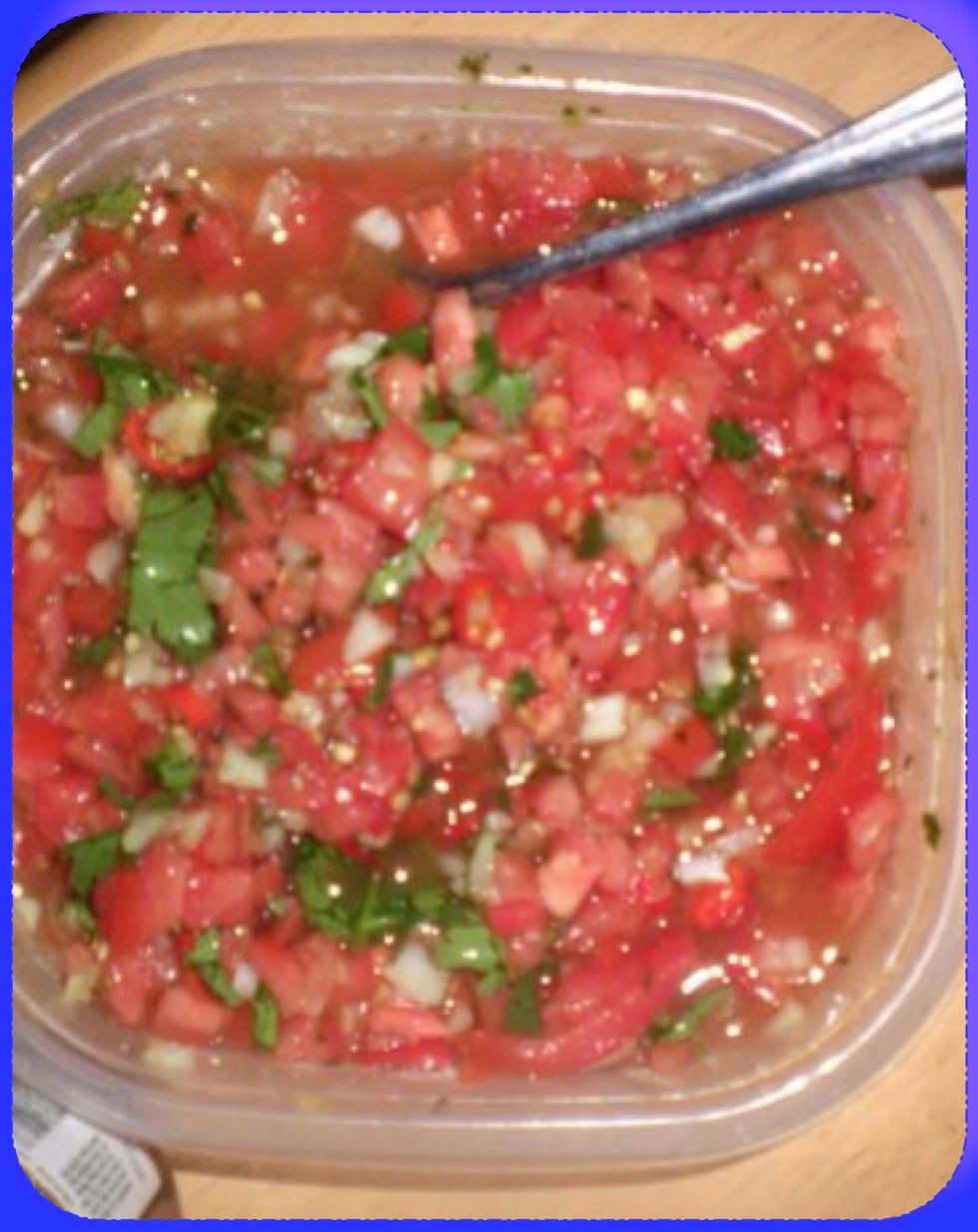 Make some sides called  sambals Diced one onion and two tomatoes Chop some coriander and chilies Ad a bit  brown Vinegar salt  sugar and pepper and mix And refrigerate taste better the next day