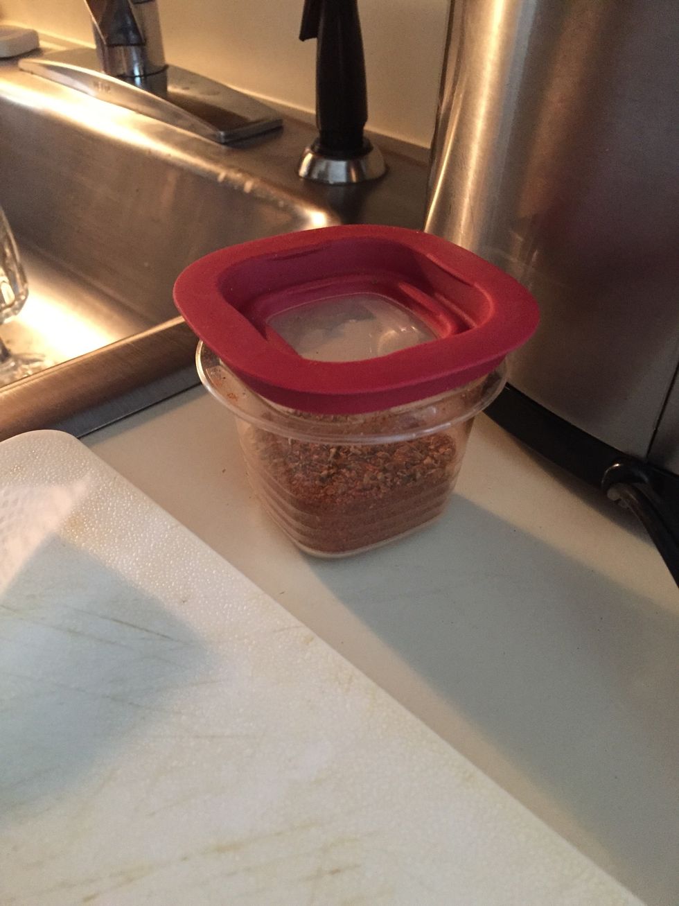 Make spice blend in the following ratio 2 parts ancho chili 1part smoked paprika 1part coriander 1part oregano 1/2 part cumin