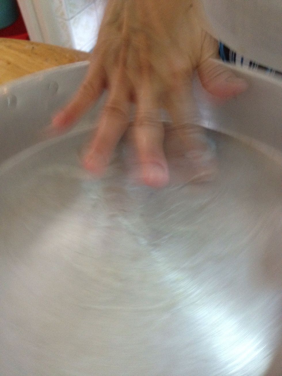 Make sure all sides of pans are greased.