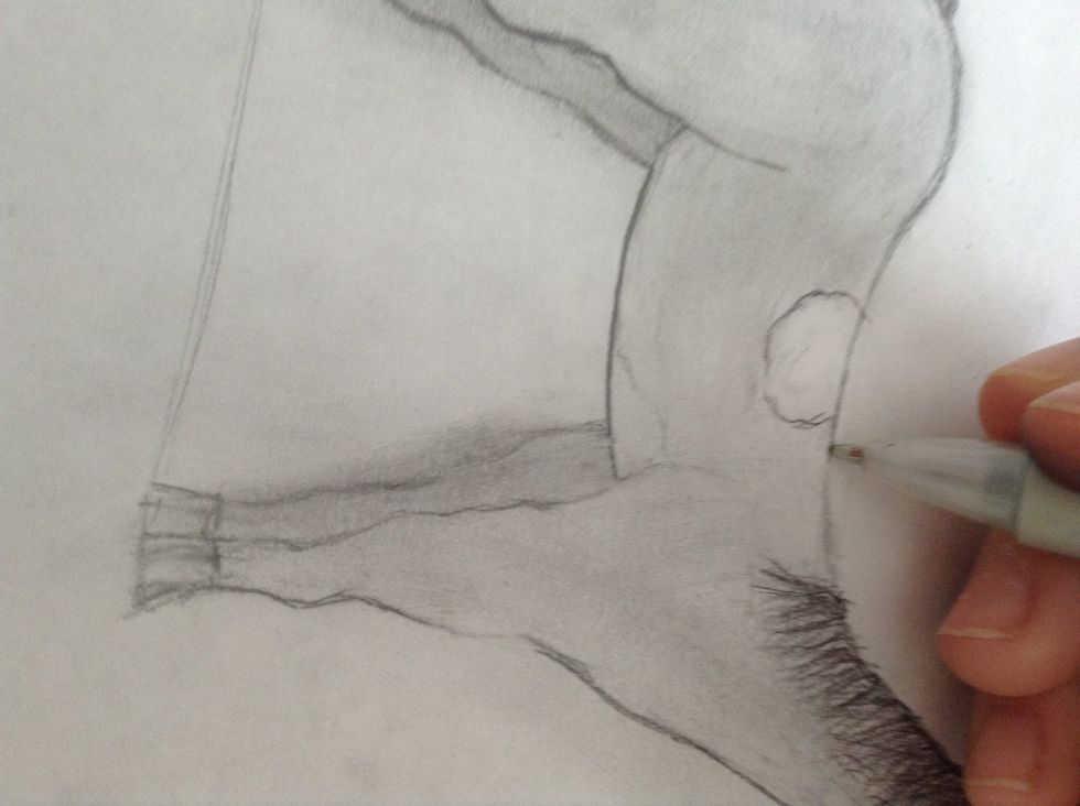 Make sure feet on the other side are drill darker