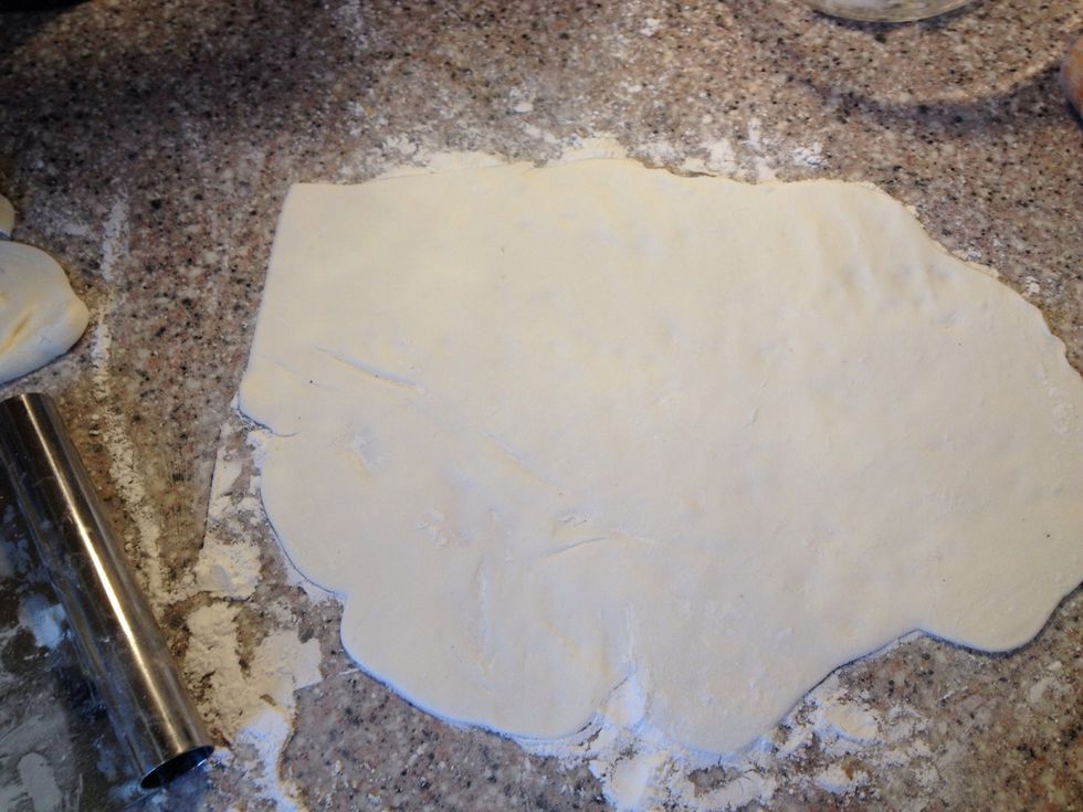 Make sure it does not stick, by moving it around. I think it would have been easier to spray with oil instead, I don't know as I said this is my first attempt on fondant.