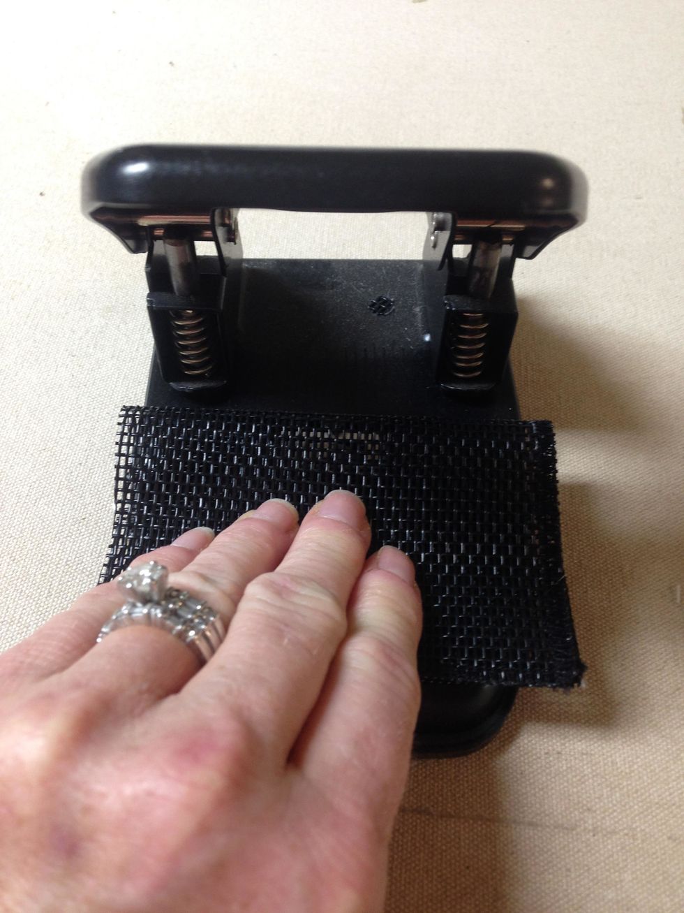 Make sure it is centered on the punch and is pushed in all the way.