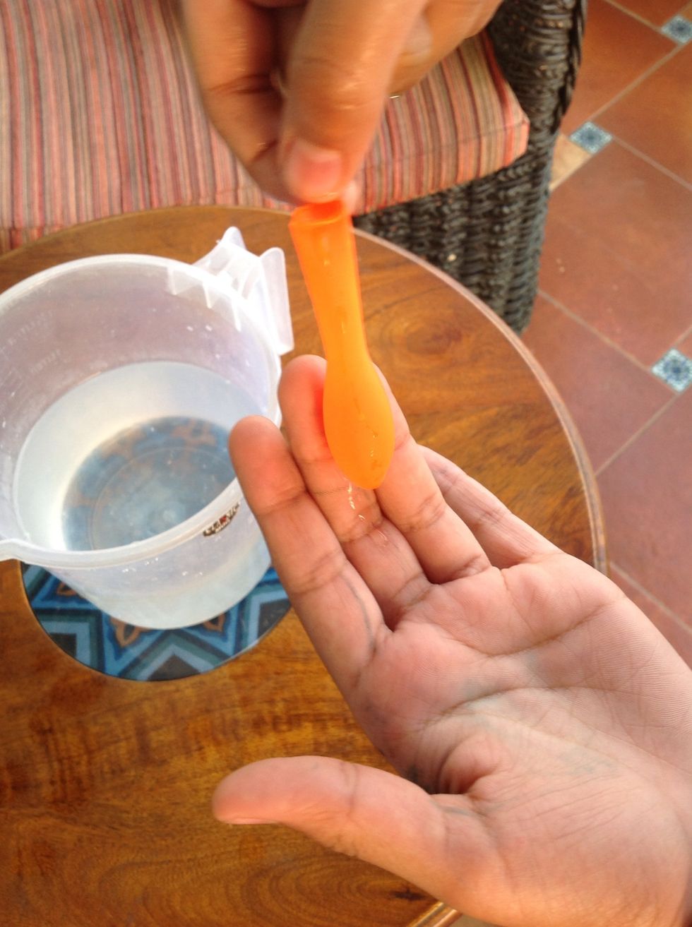 Make sure it's about this filled.