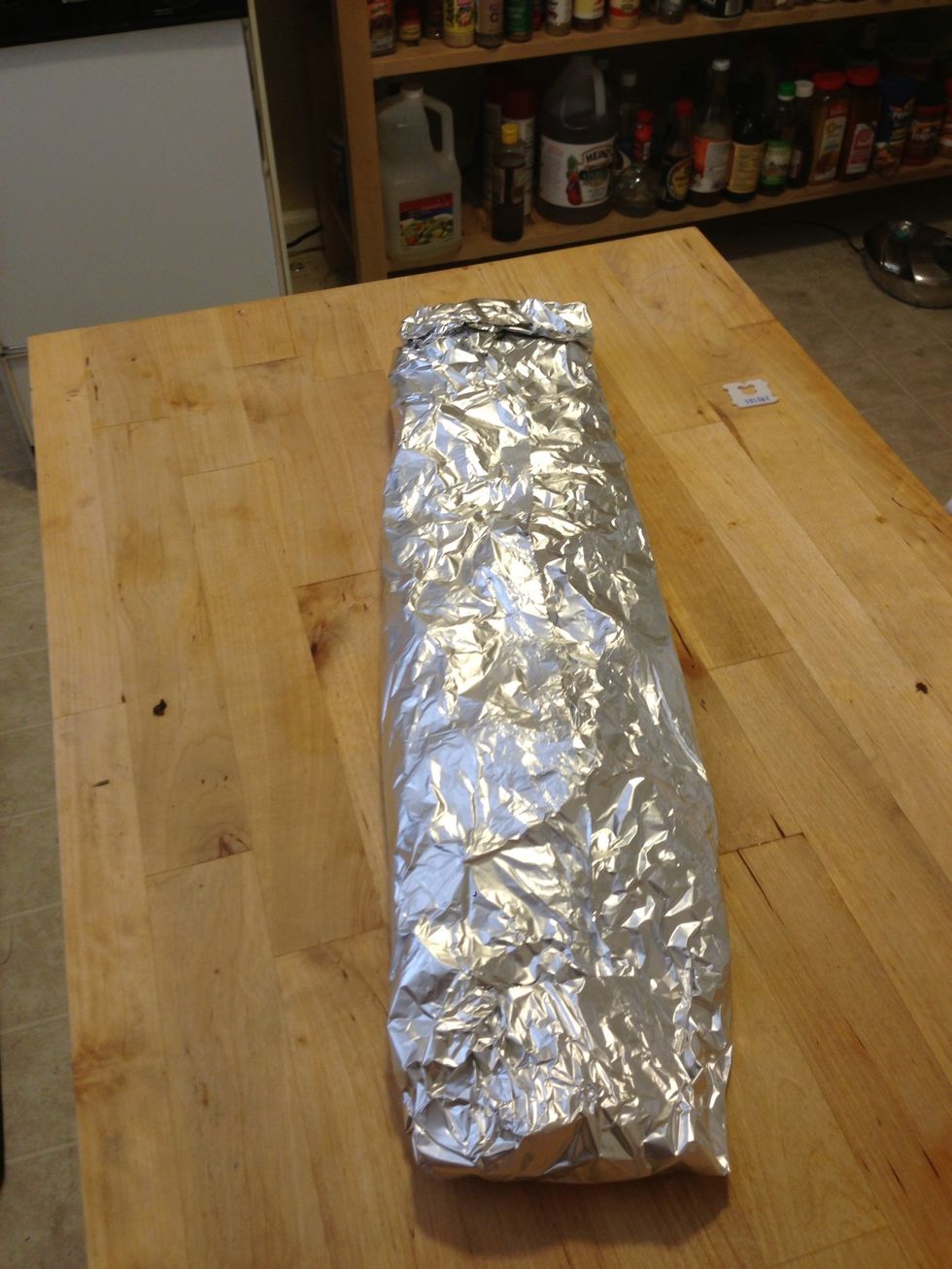Make sure it's completely folded over and has no visible openings.