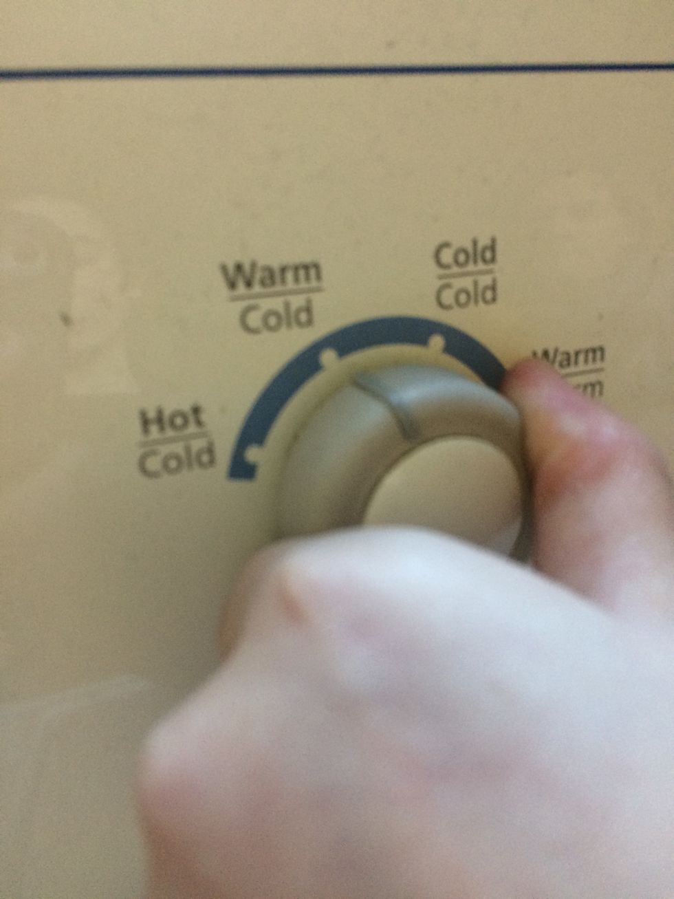 Make sure it's on warm/cold