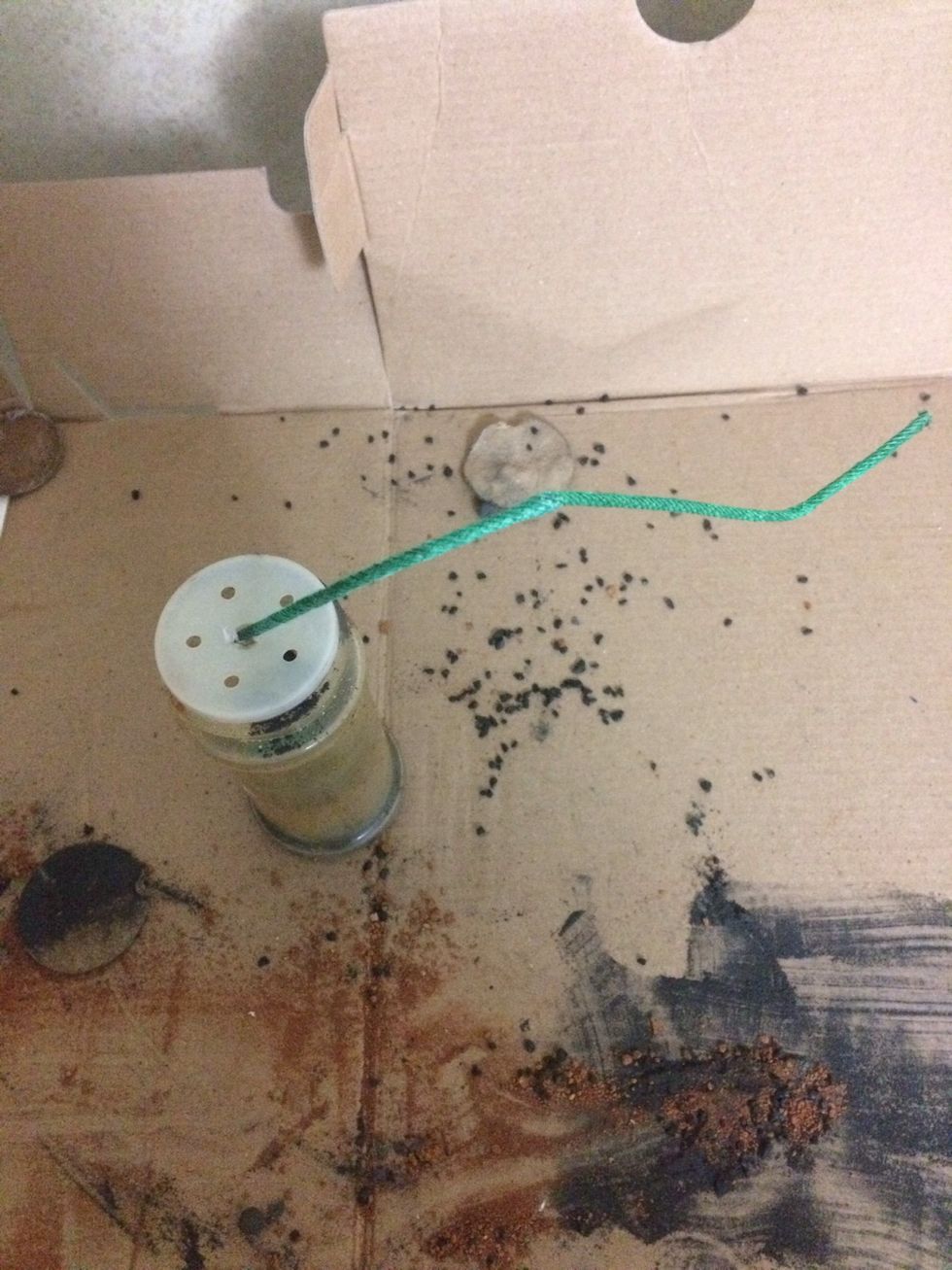 Make sure lid is closed on container