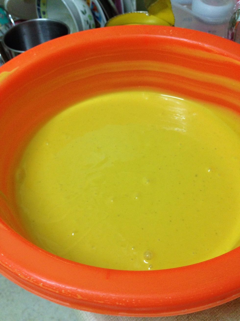 Make sure no lumps in the batter.