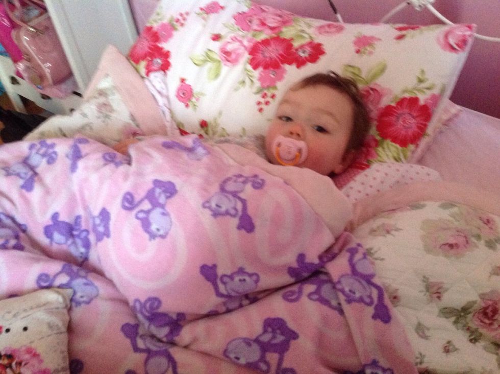 Make sure she's mostly snugly and worm