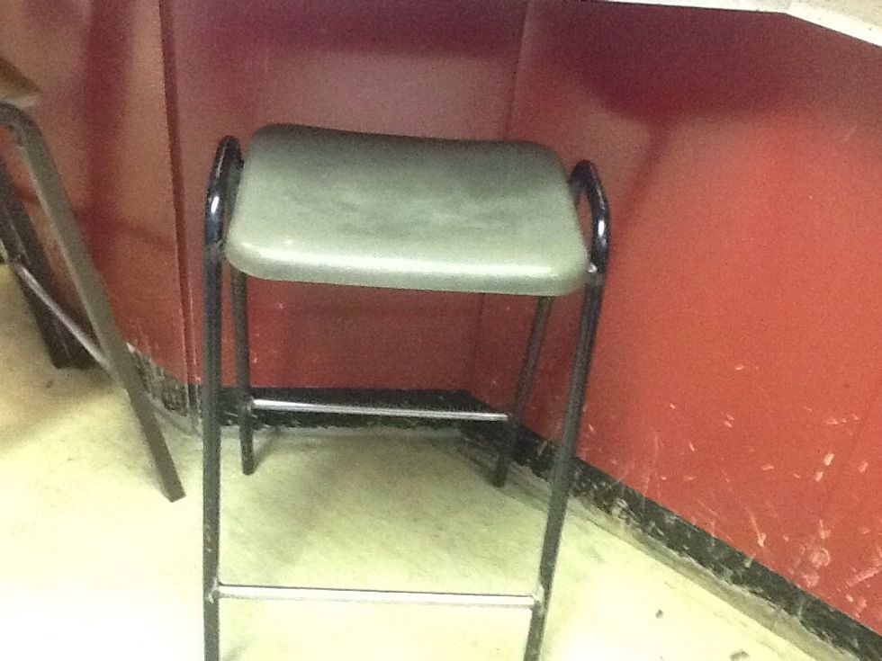 Make sure that all chairs are tucked under the table