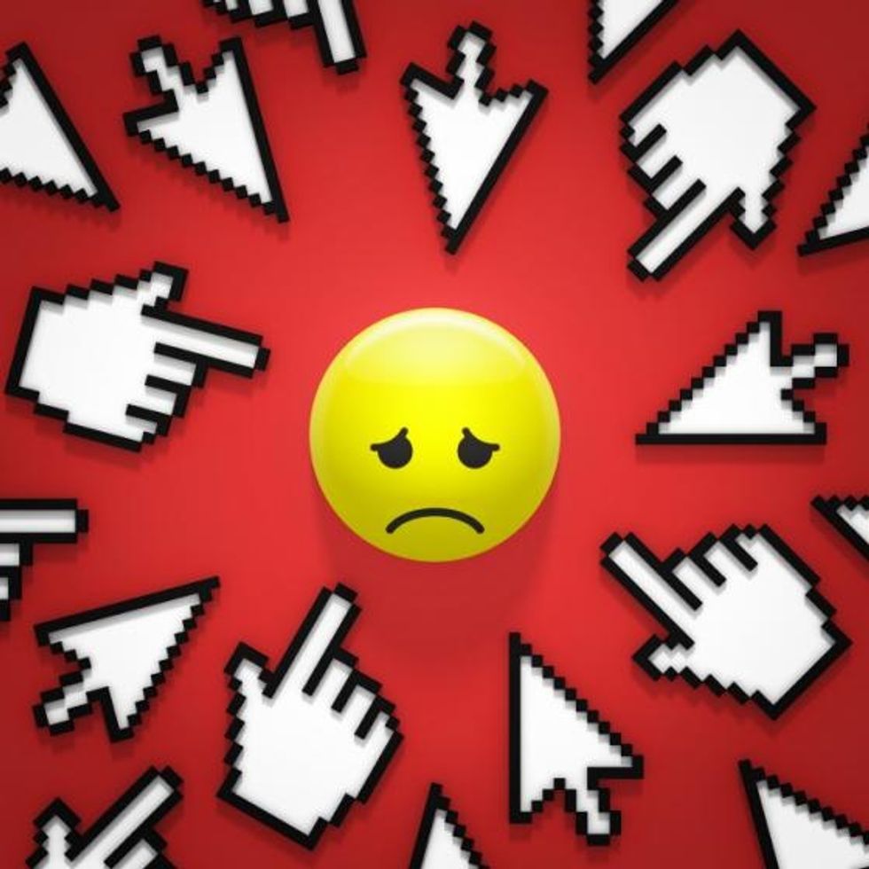 Make sure that if you think you or someone you know is being cyberbullied then make sure you report the user and contact CEOP (which is an online safety website) or make sure you tell someone.