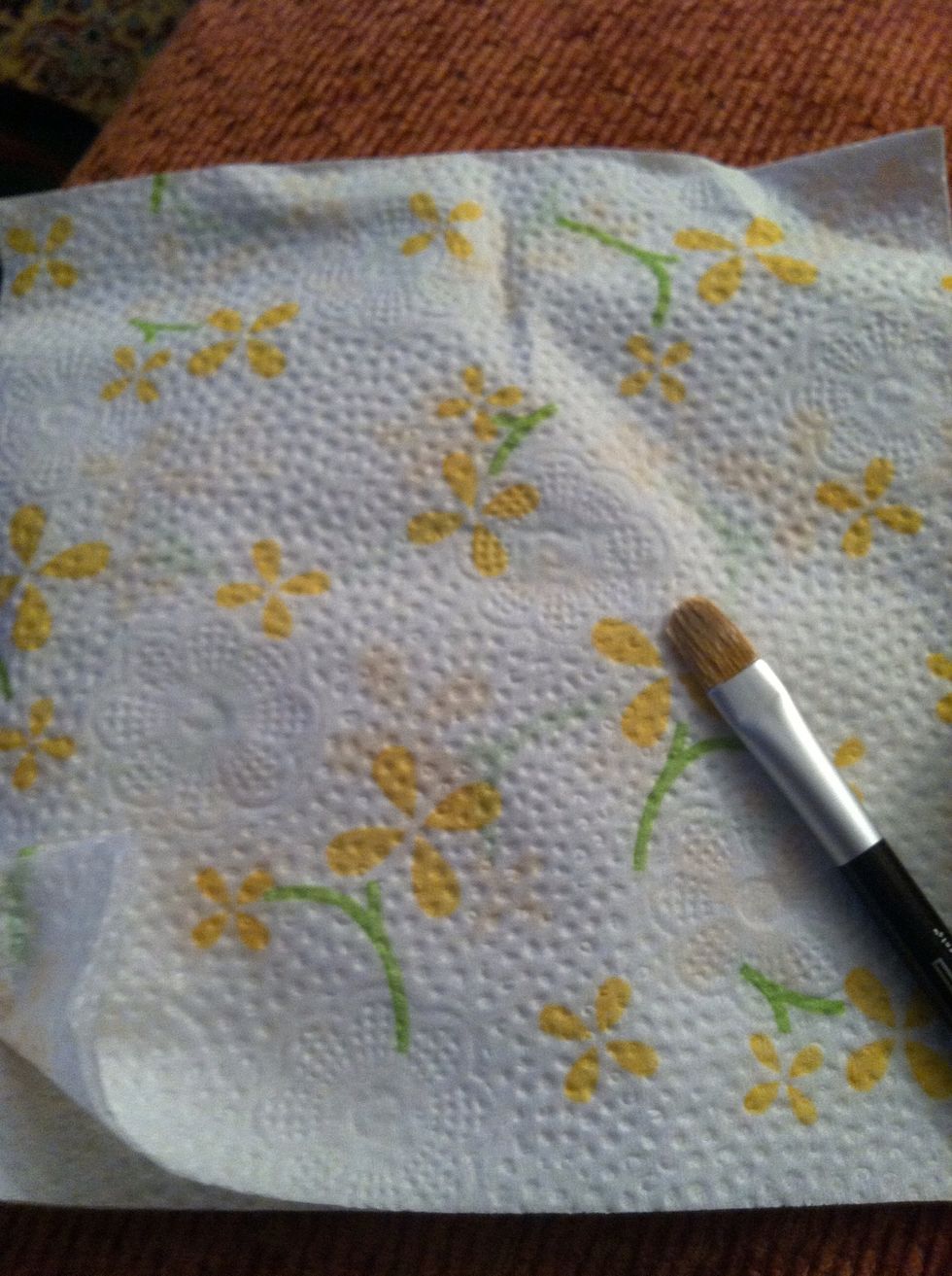 Make sure that your paper towel and your mixer are ready.