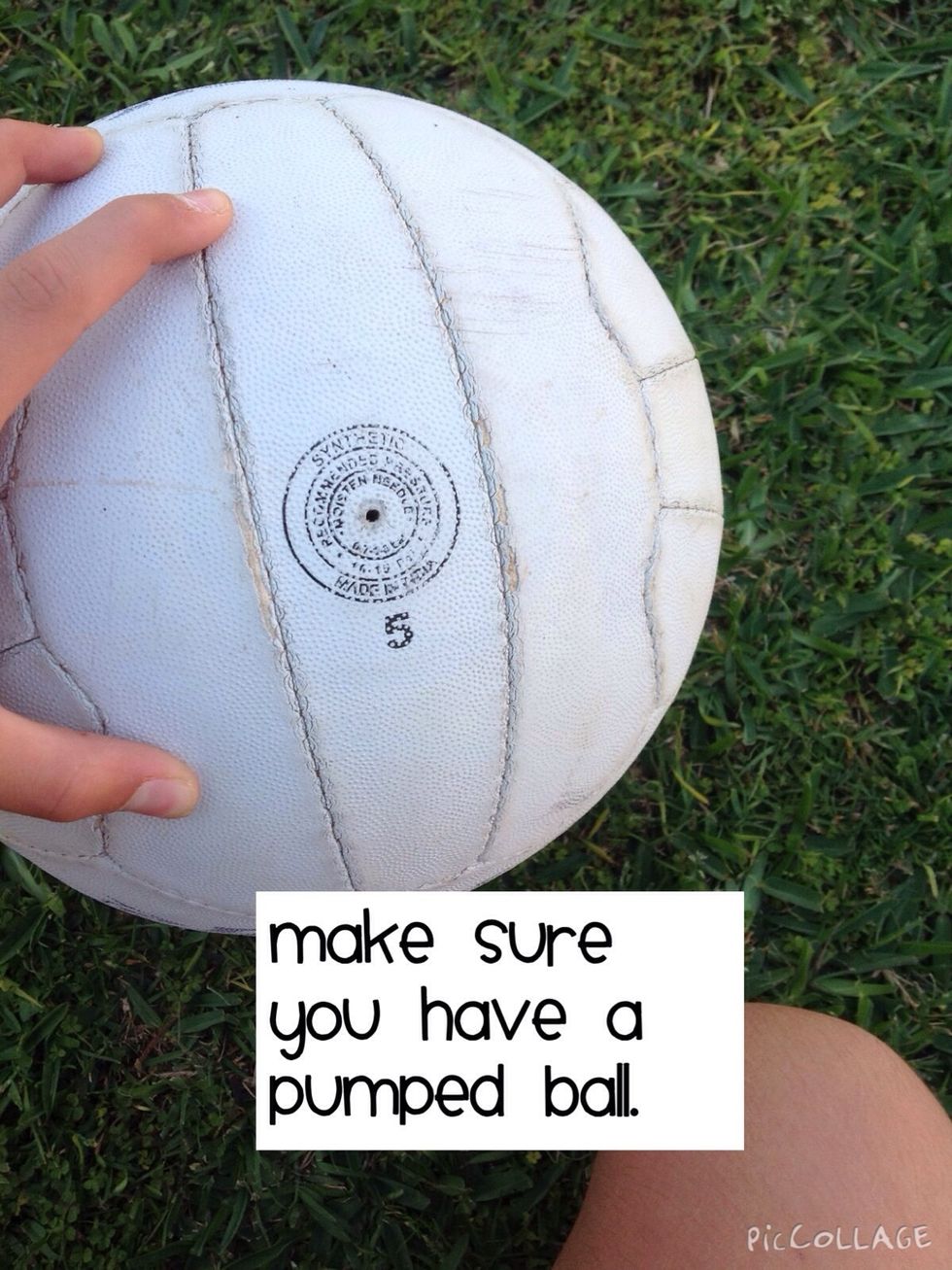 Make sure the ball his hard. You can test that by its bounce.