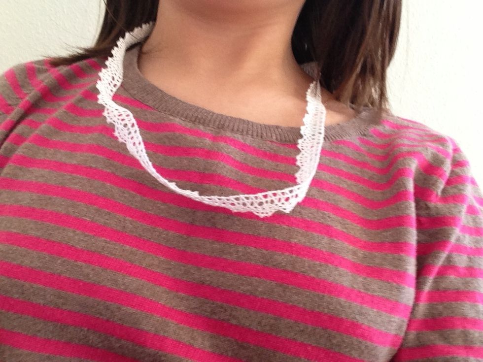 Make sure the blonde is long enough.