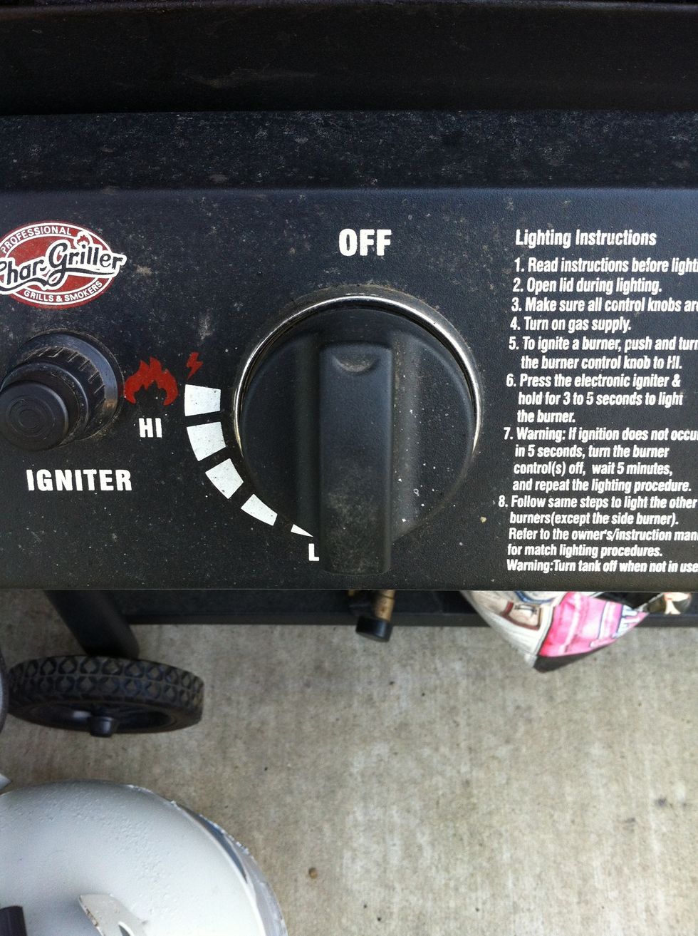 Make sure the burn is off