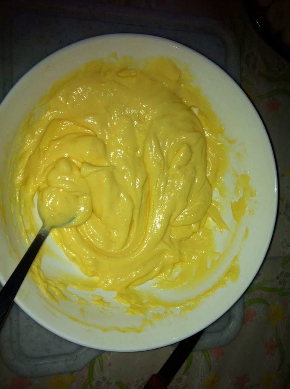 Make sure the custard is smooth and creamy