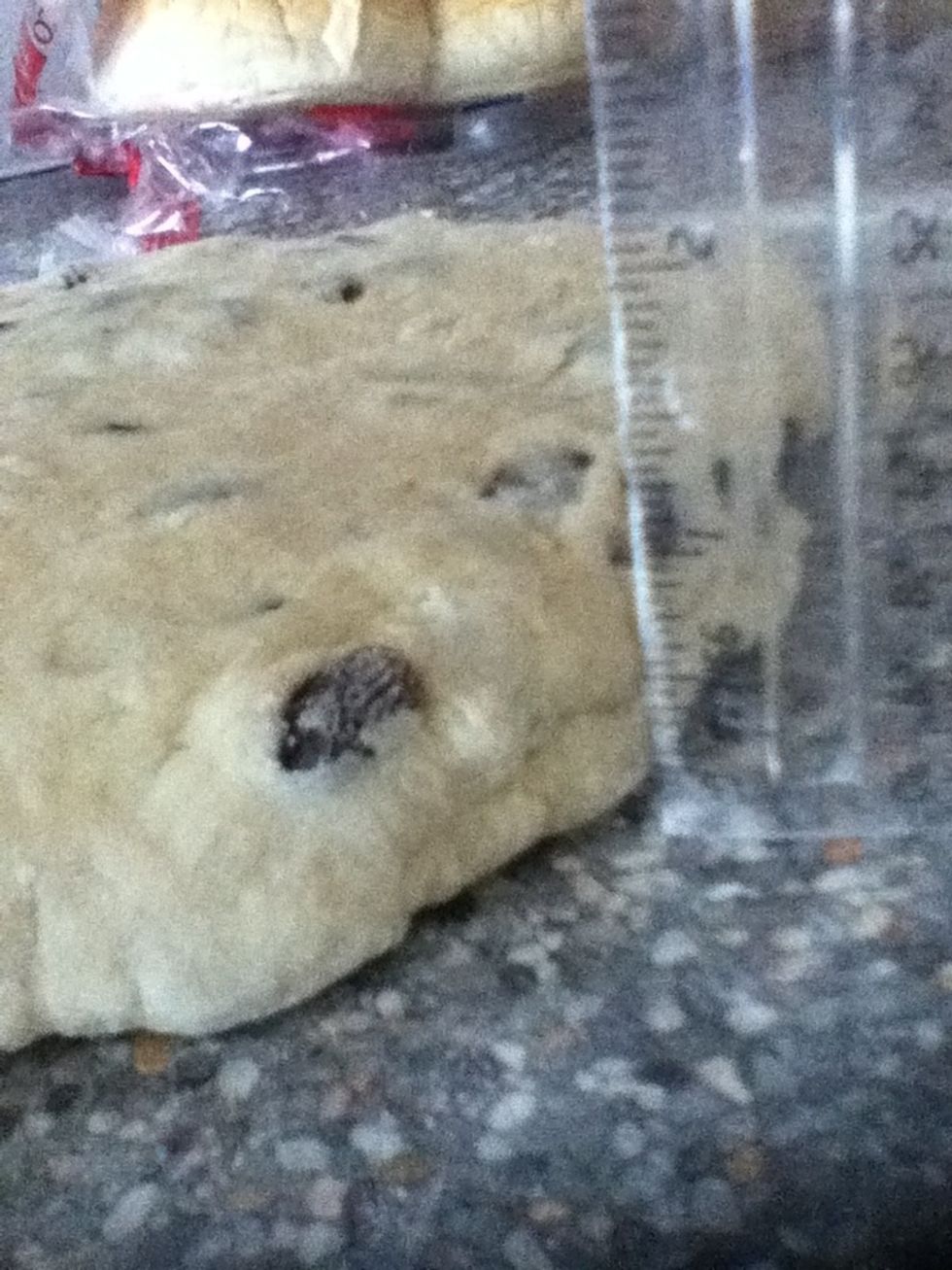Make sure the dough is rolled to 1 inch in thickness