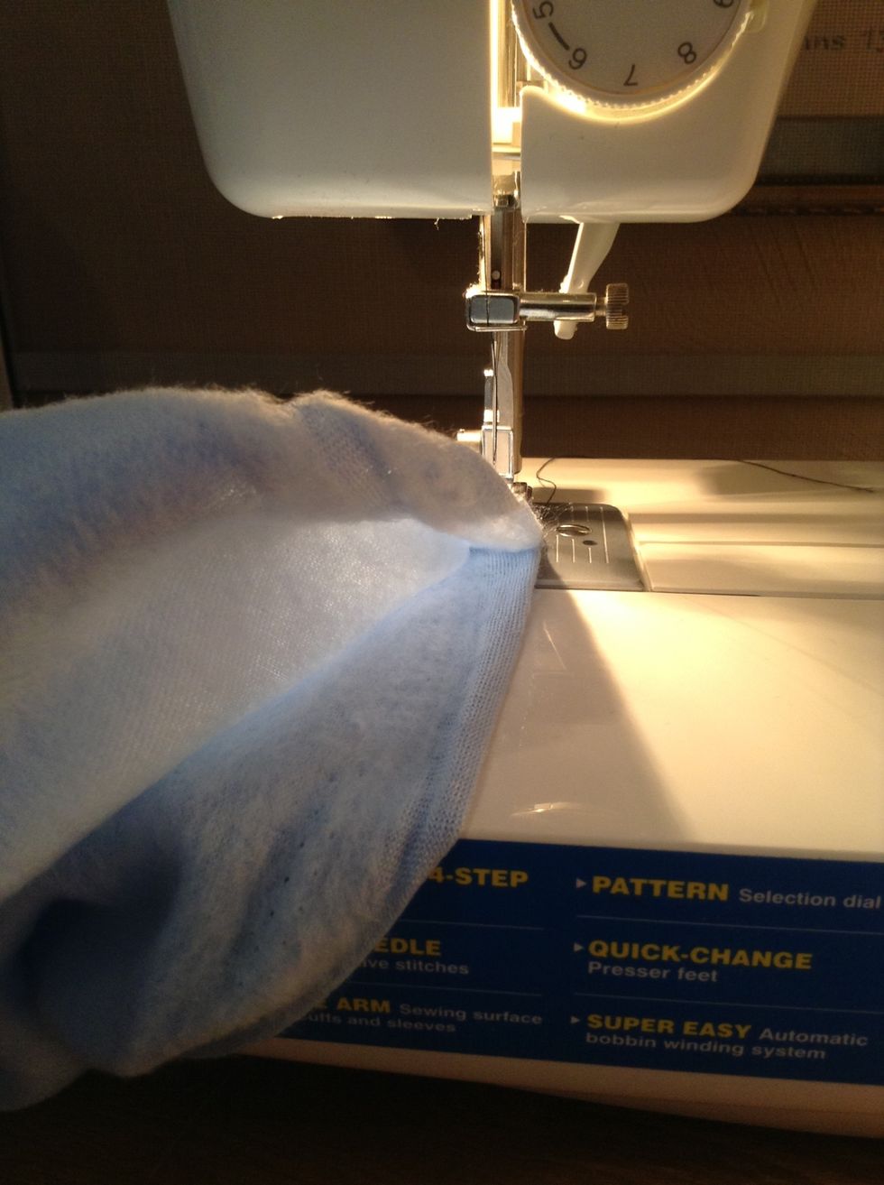 Make sure the ends are lined up.