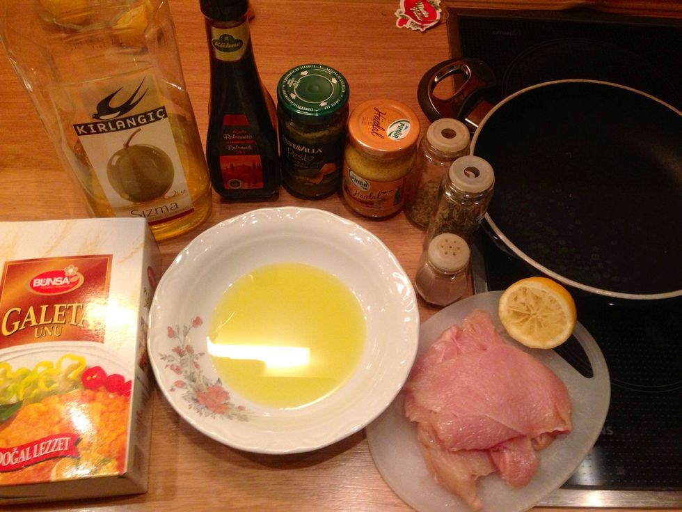 Make sure the ingredients are at hand