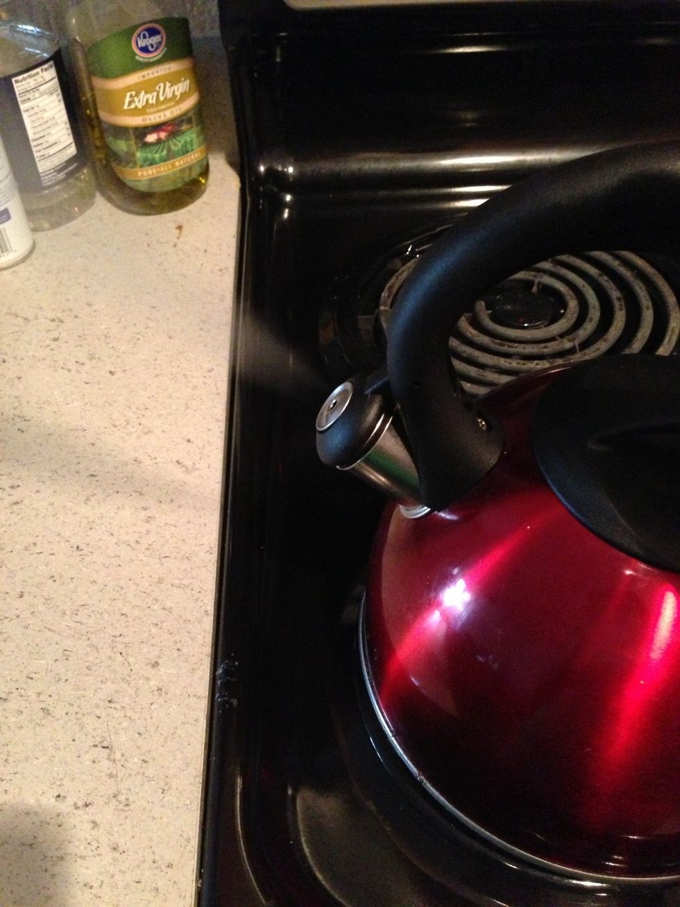 Make sure the kettle is chirping lol, that should be super hot, so handle with care.