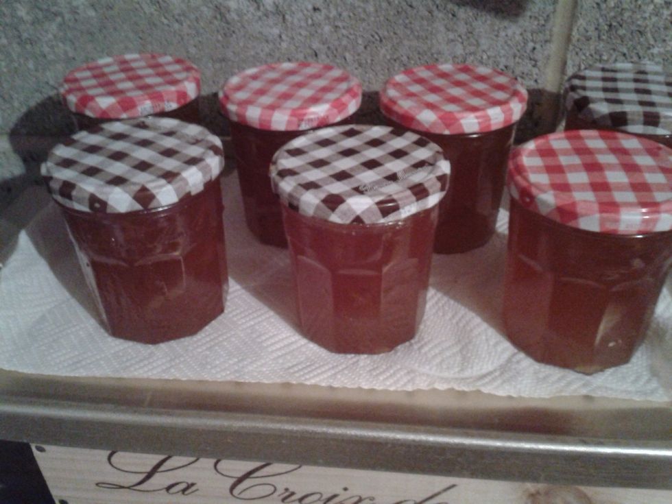 Make sure the lids are on tight and put the jars into a cool place.