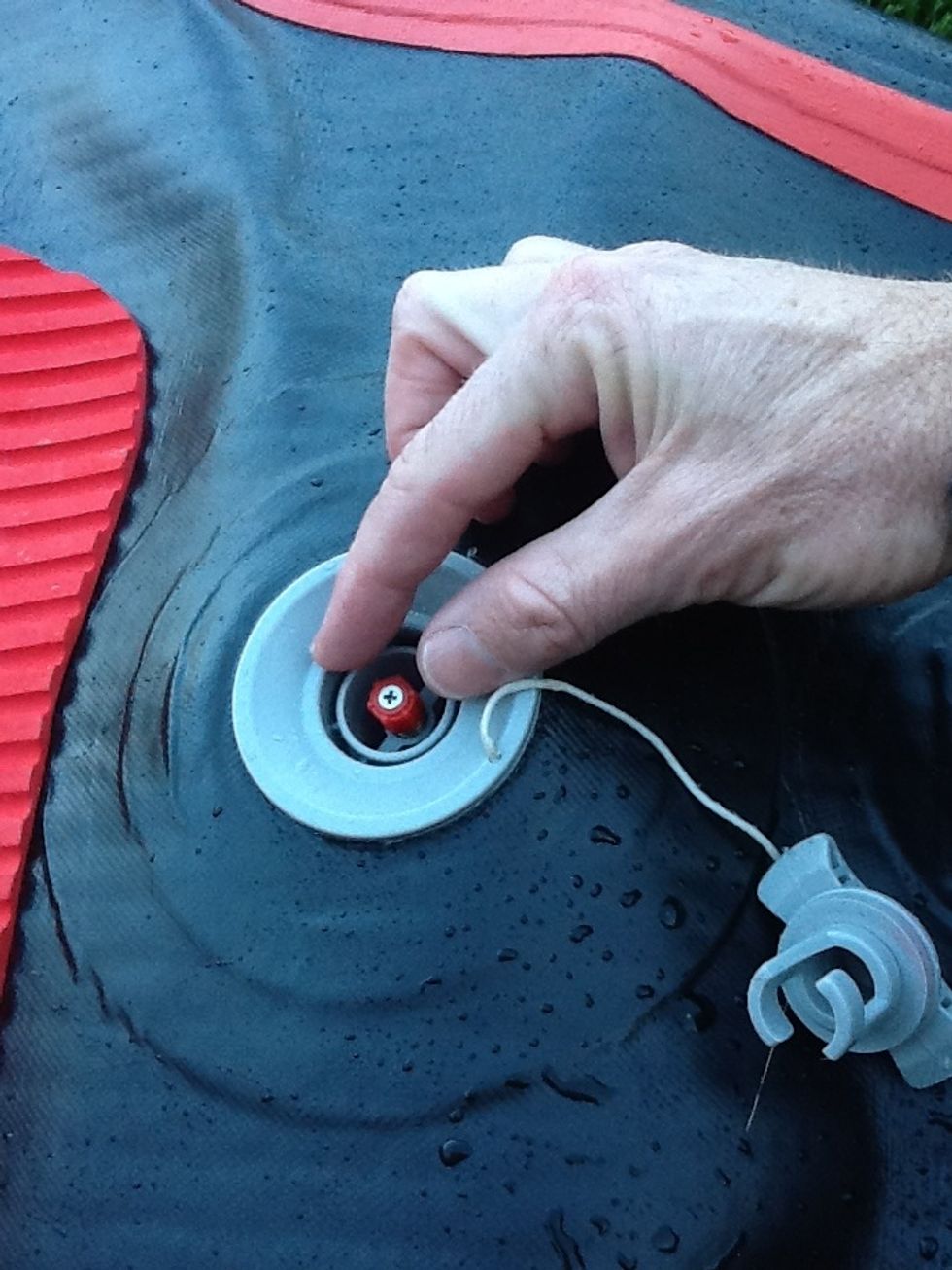 Make sure the nipple is in the up position so no air escapes while pumping. Do this by turning it counter clockwise so that it pops up.