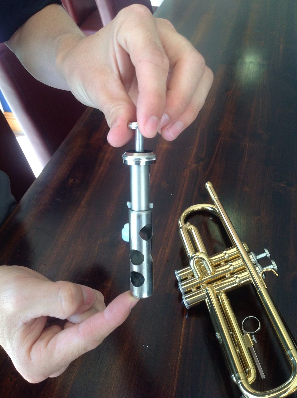 Make sure the number on the valve corresponds to the number on the trumpet casing.