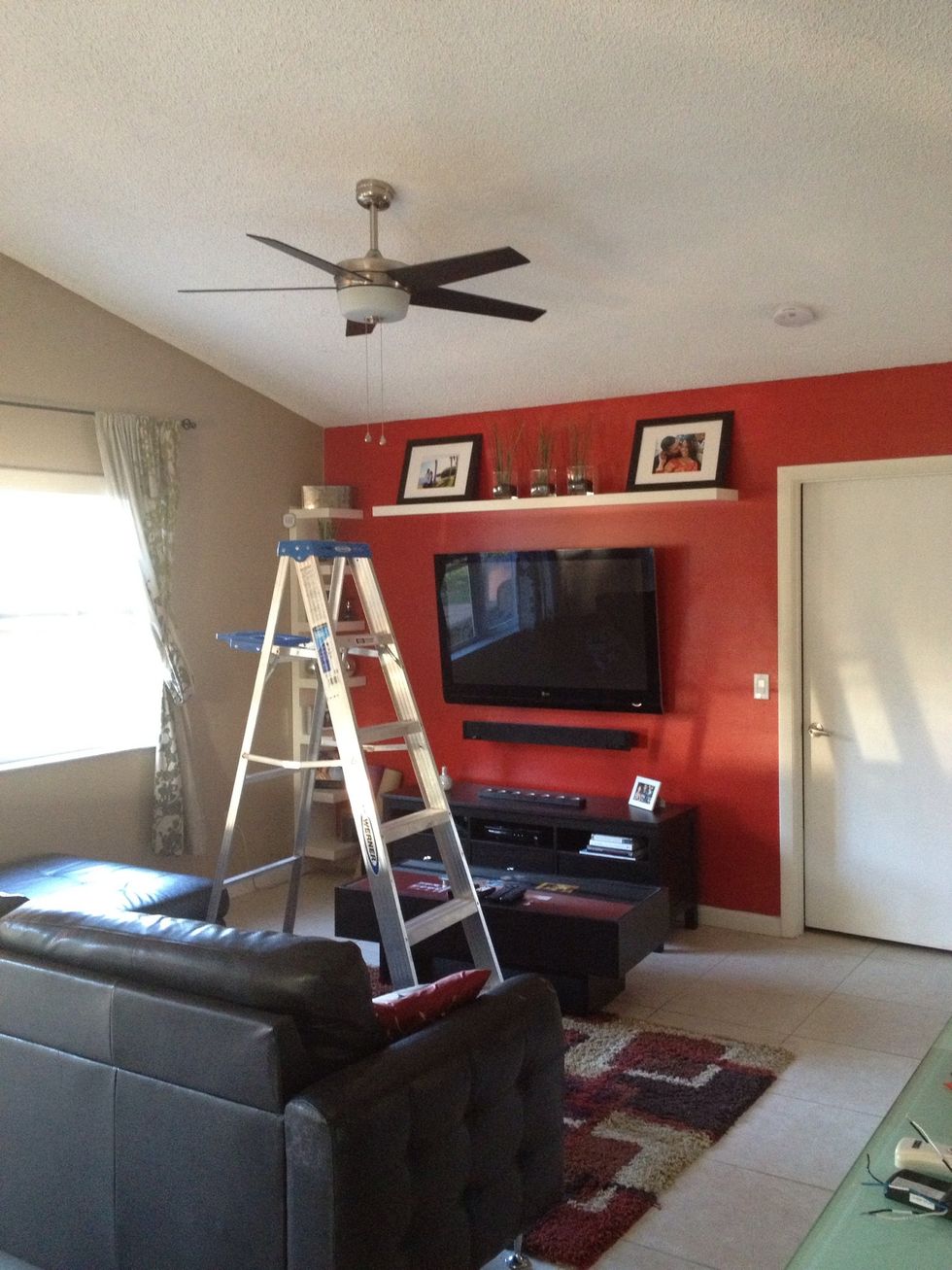 Make sure the power is off, that's why I had the light to the on position so I'm sure this circuit isn't live