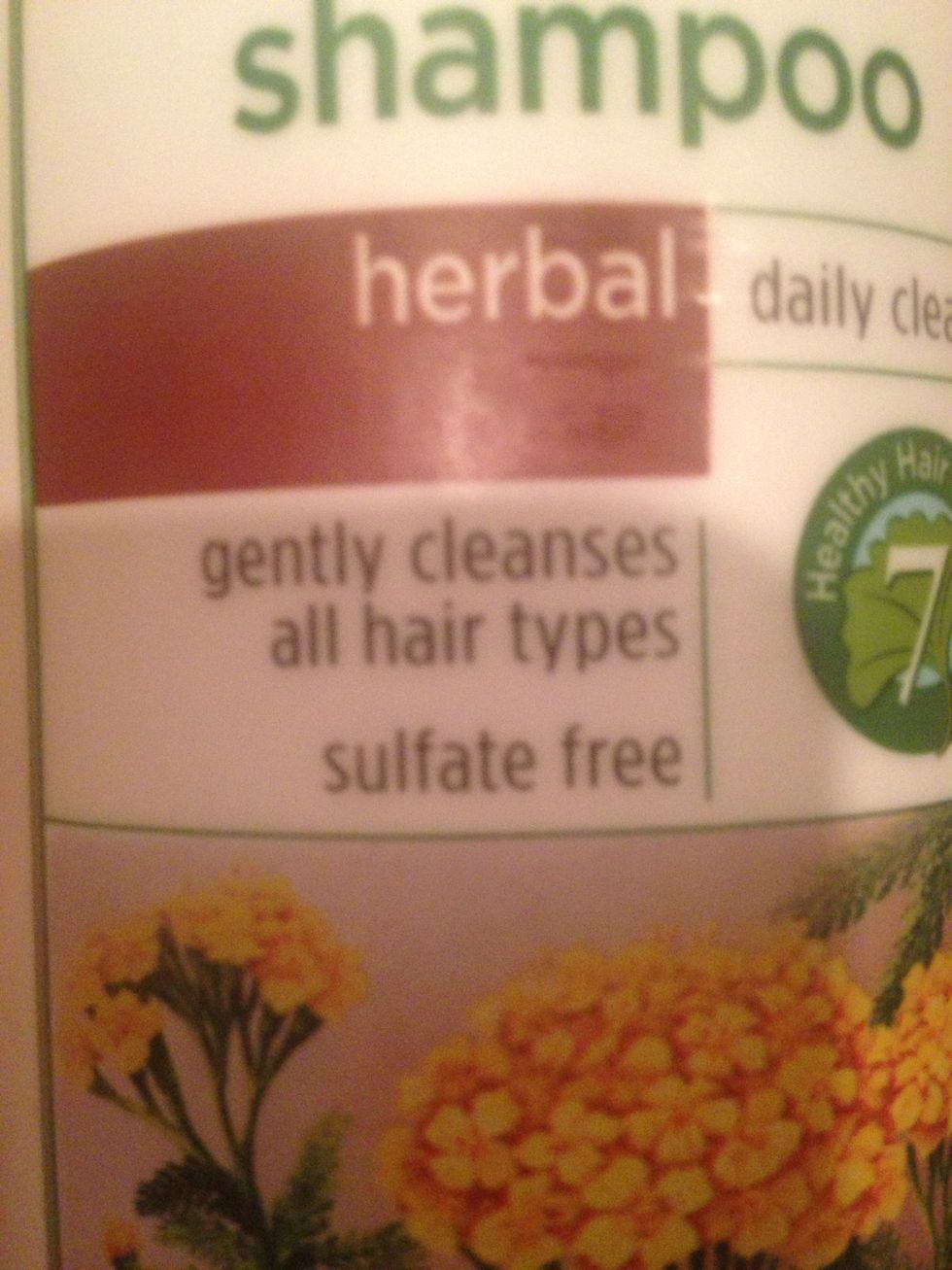 Make sure the shampoo is sulfate free. That is important so there are no chemicals