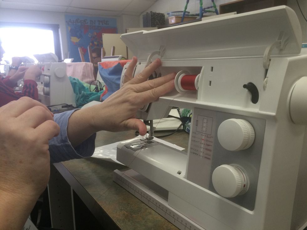 Make sure the spool holder is tight and in place