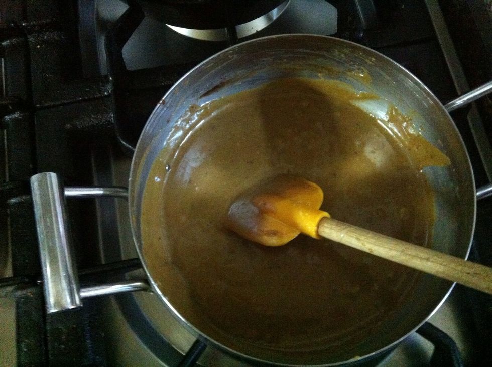 Make sure the toffee is smooth and creamy