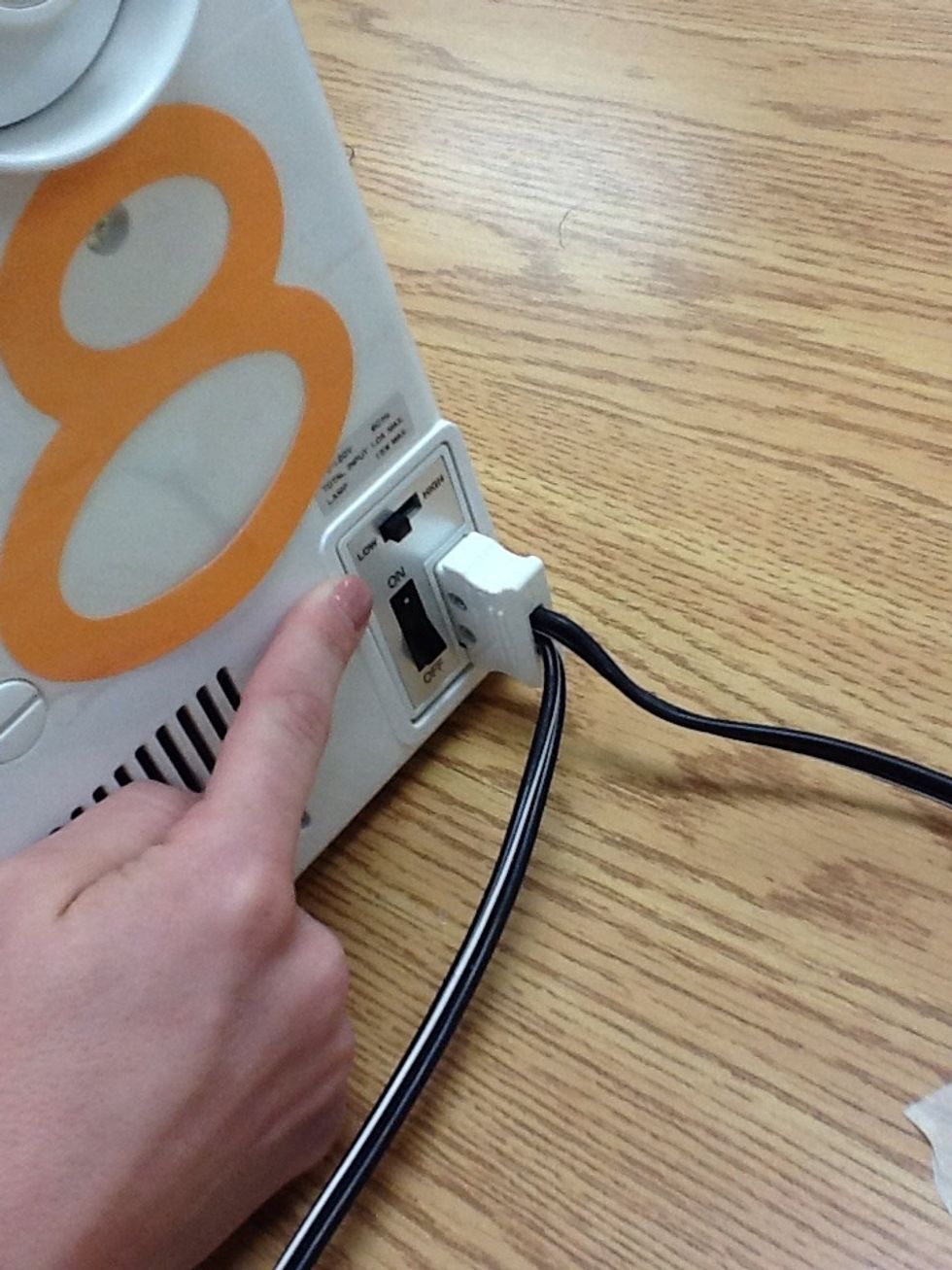 Make sure this switch is turned to low