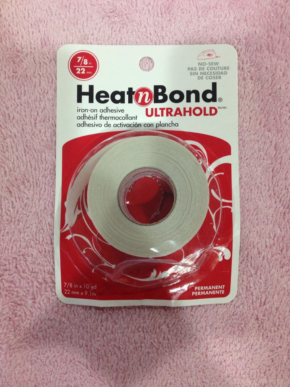Make sure to buy heat n bond that is just as wide as your ribbon!