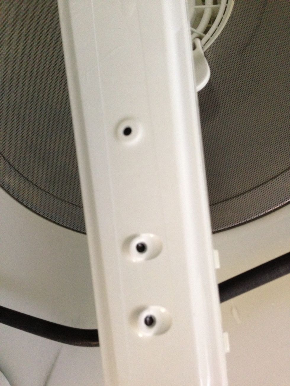 Make sure to check these holes for debris on both top and bottom spinners.