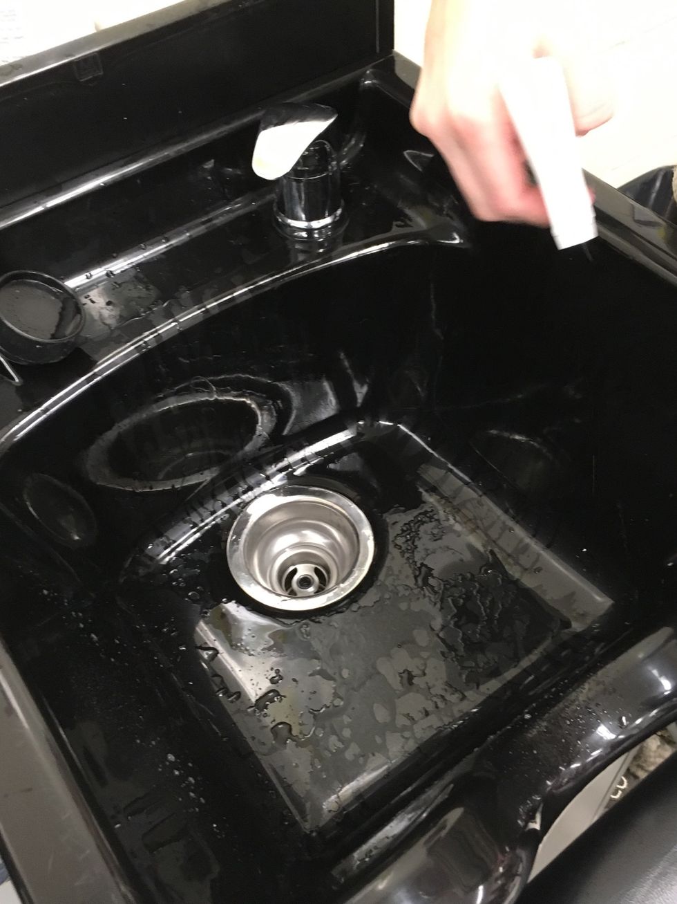 Make sure to clean out sink for next customer